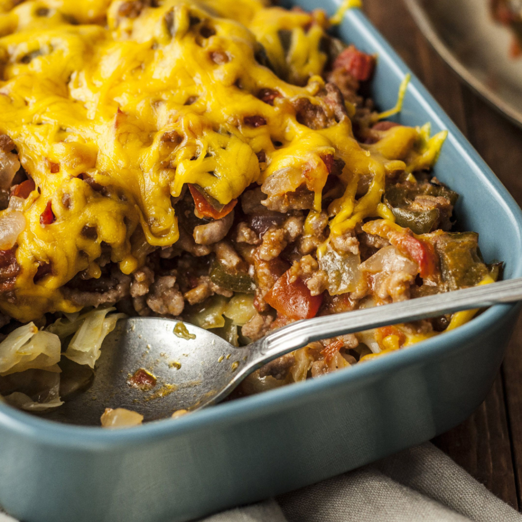 Ground Beef (mine) and Cabbage Casserole - Fresh Select